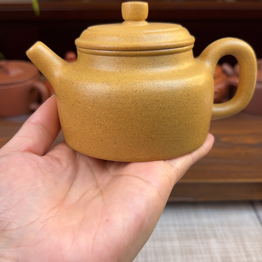 紫砂茶壶黄金段德钟全手220cc