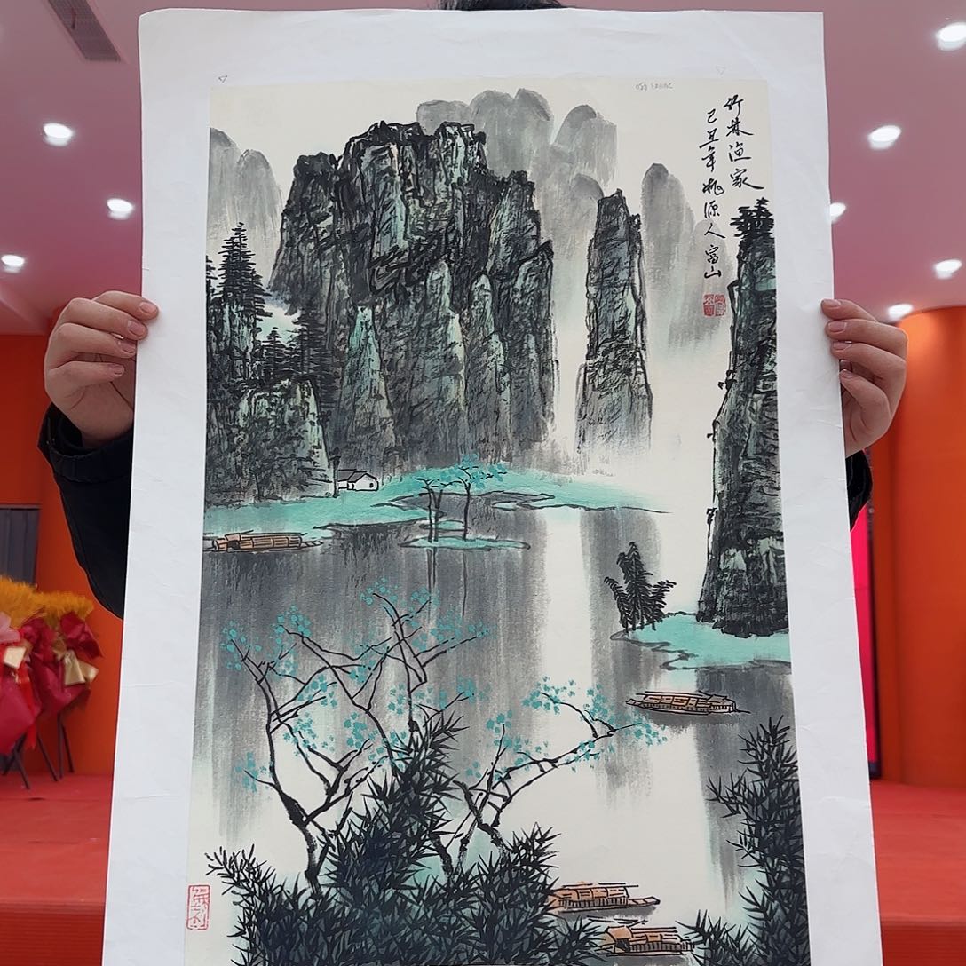 国画艺术家的作品