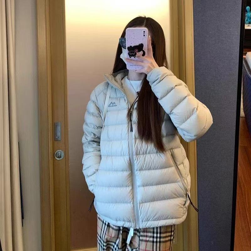 韩系轻薄棉服秋冬新款外套女连帽小个子设计感排骨棉衣小个子棉袄