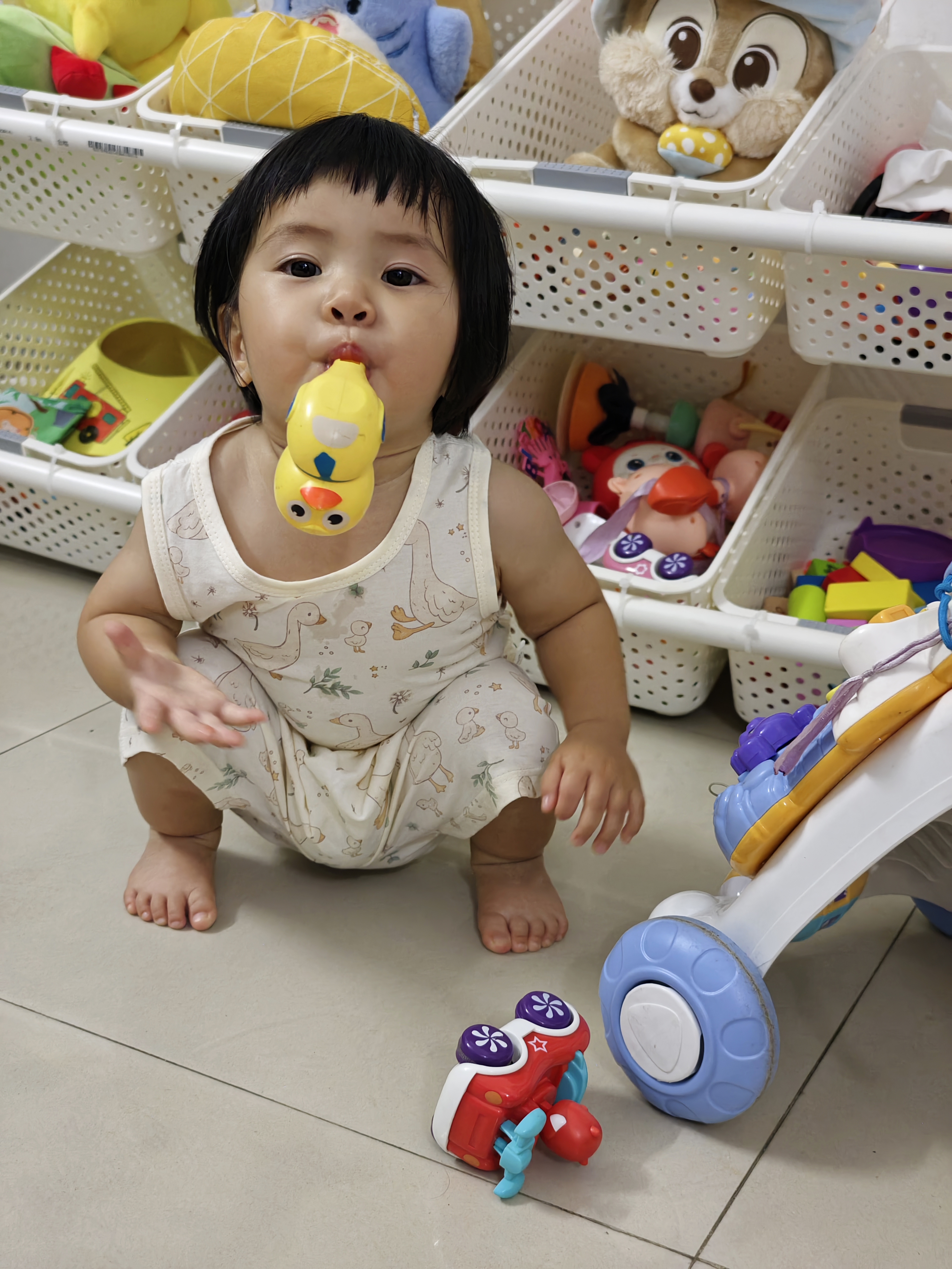 巨百搭-灰色复合绒婴童外套