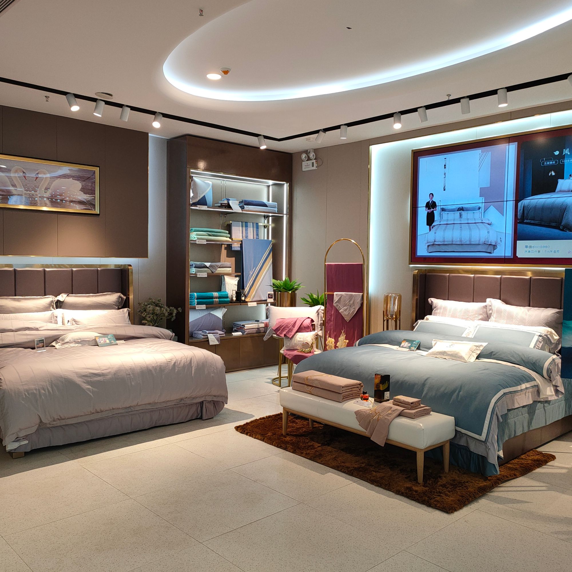 【daphne】孤品套件鎏金系列天丝棉磨毛印花四件套被套床单轻奢简约