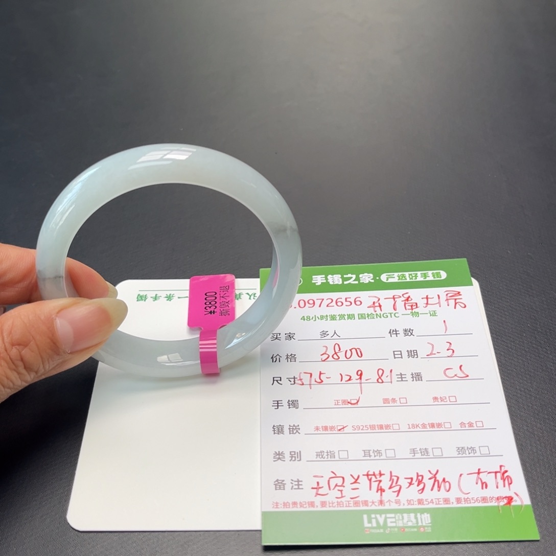翡翠手镯未镶嵌多人
