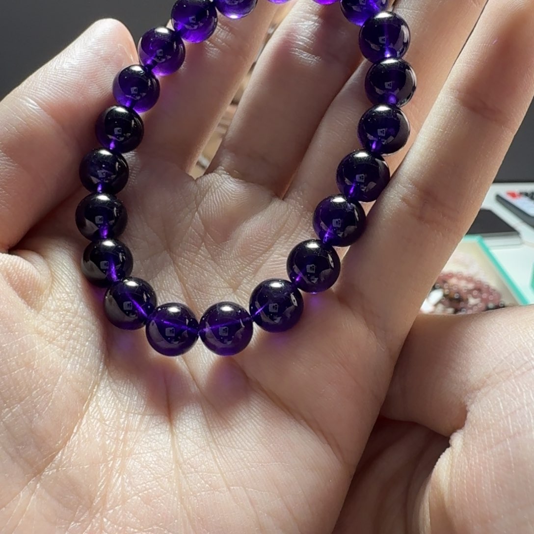 水晶手链未镶嵌乌拉圭紫水晶