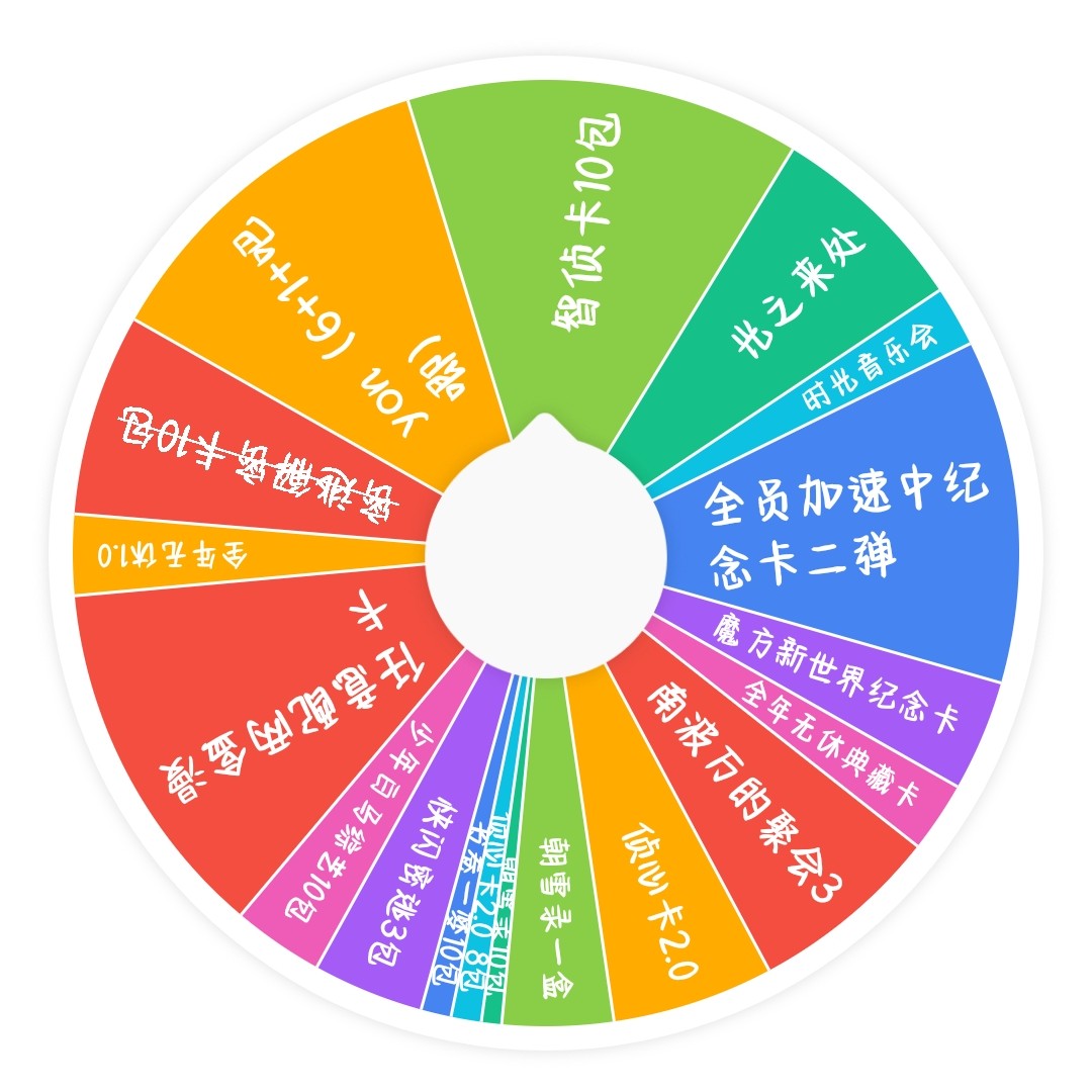 【福利大转盘】清仓卡牌