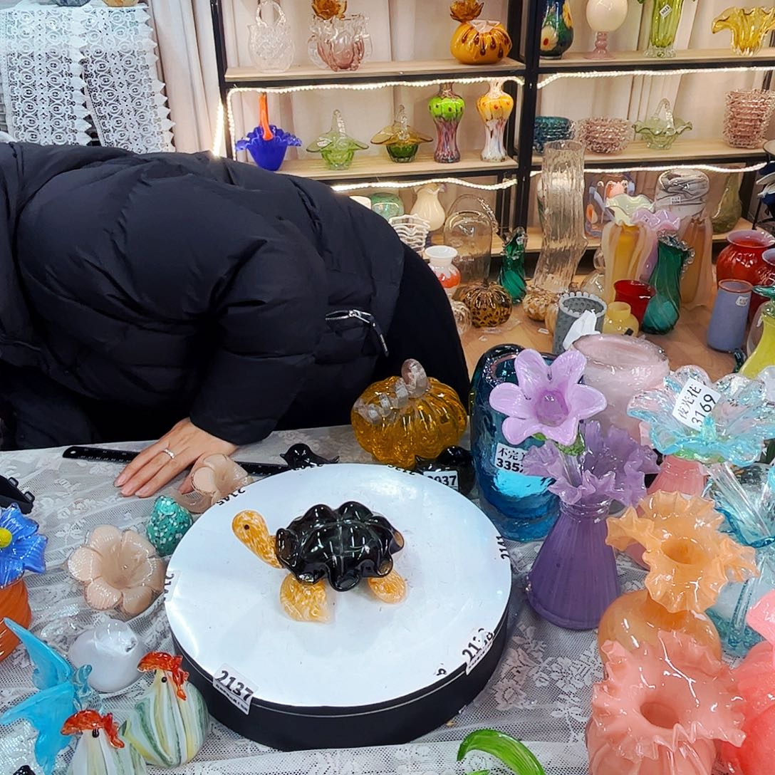 乌龟家悦美居琉璃摆件不完美