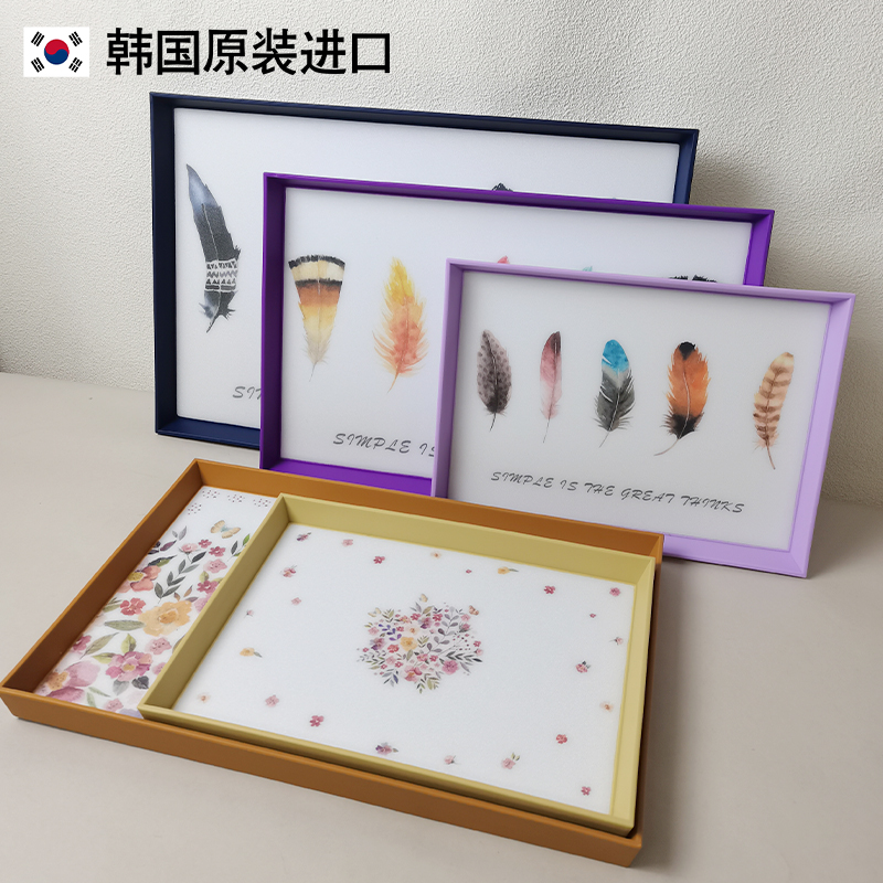 韩厨姐妹专属~韩国进口印花水果盘饺子盘托盘