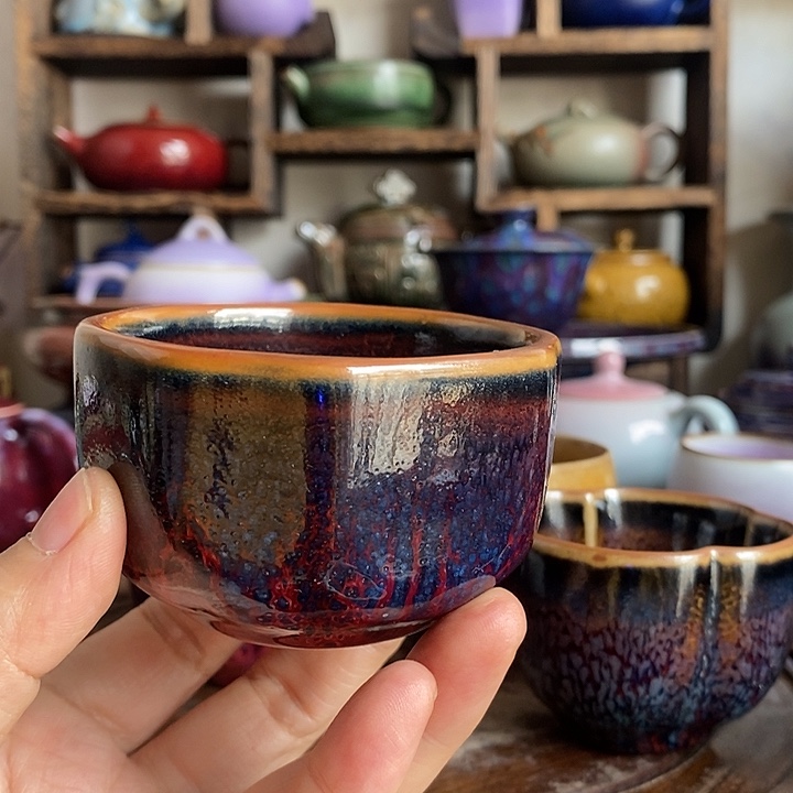 凤*桐中国神后钧瓷茶具