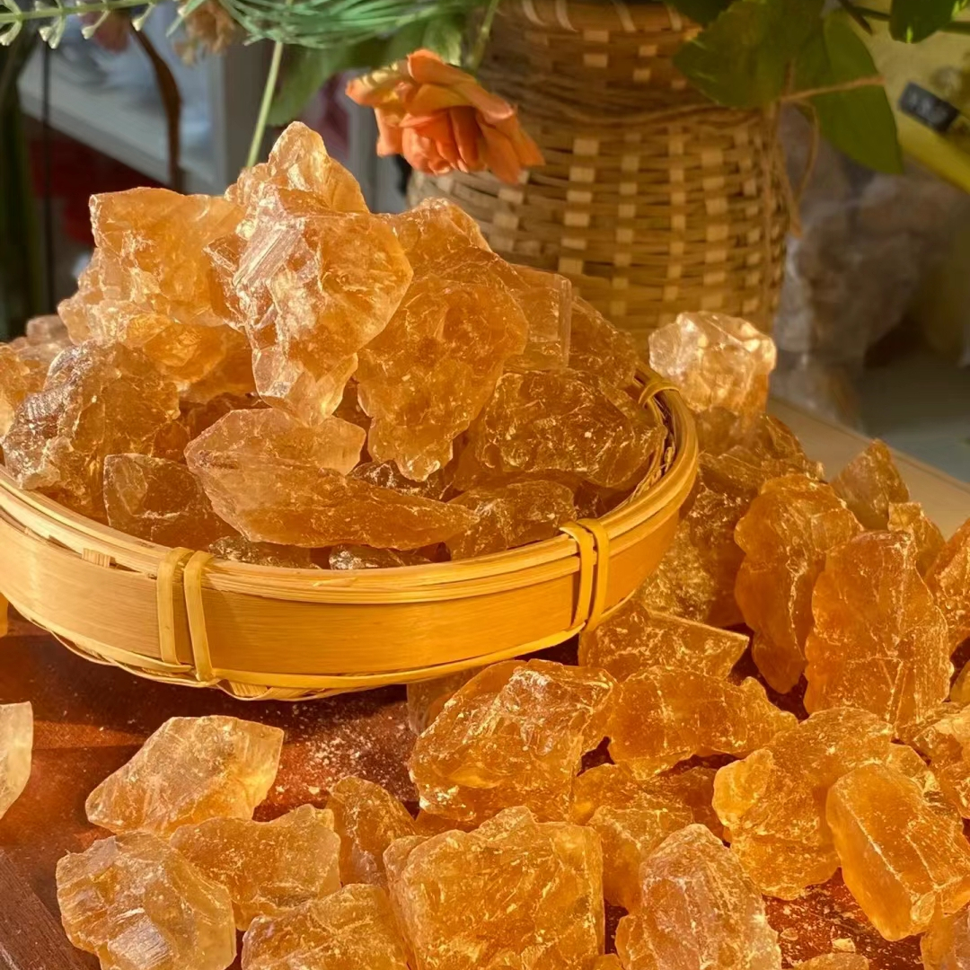 云南黄冰糖无添加正宗纯甘蔗黄冰糖大块土冰糖多晶体精选老冰糖