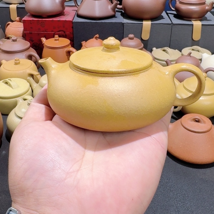 茶壶紫砂黄金段寒江180cc