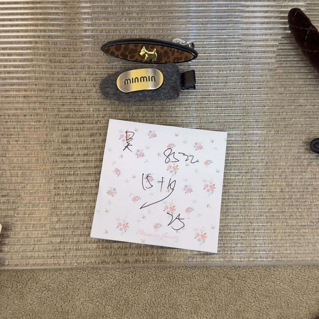 皮质铁合金发夹发夹
