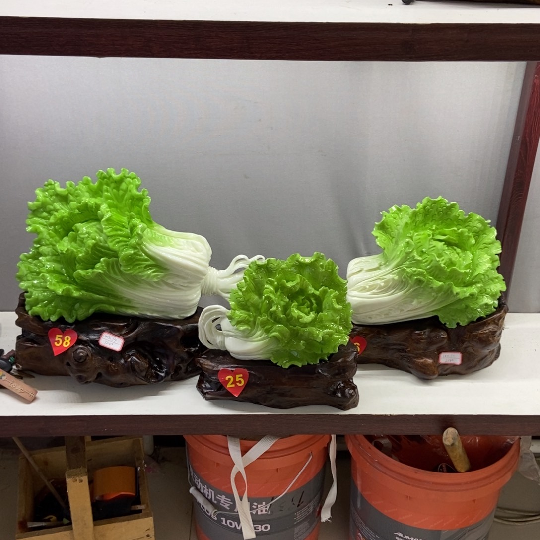 小***陈玉白菜摆件家居摆件
