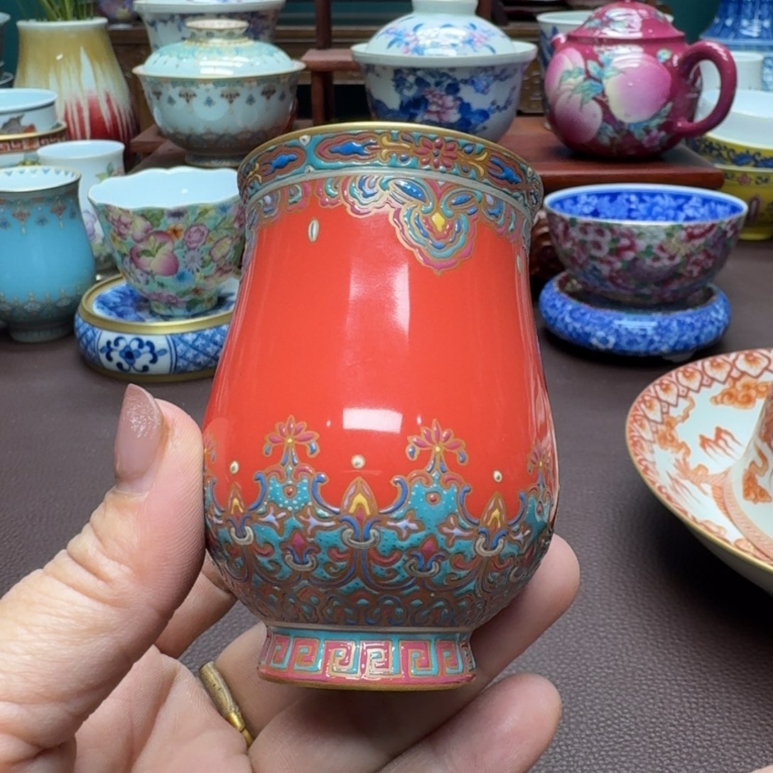 瓷片景德镇仿古手工制作精品展示