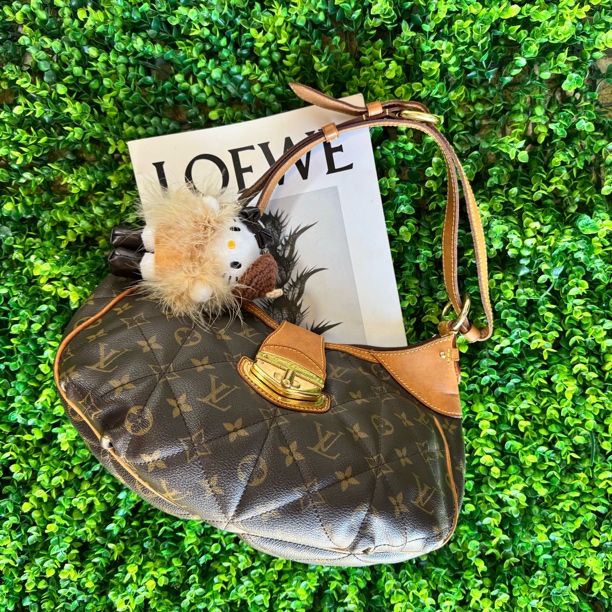 95新 LouisVuitton/路易威登 棕色元宝单肩包