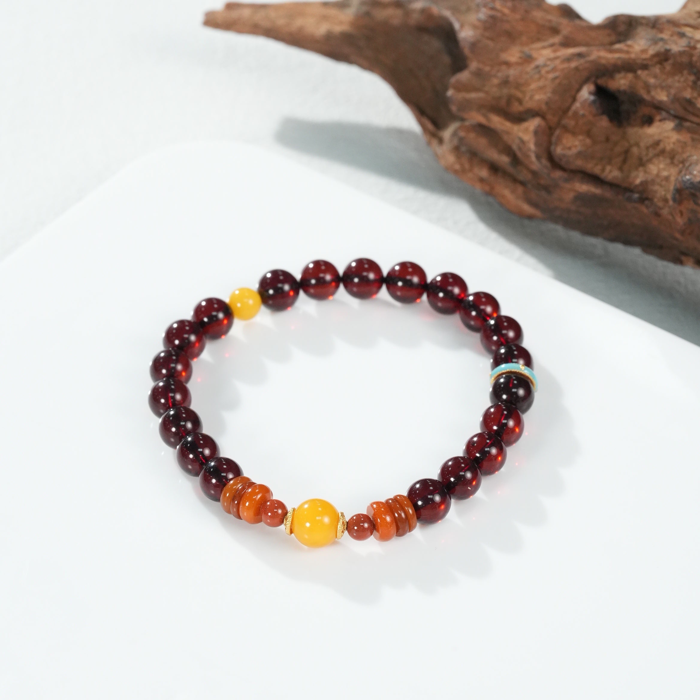 【心语甄选】琥珀DIY手串约7mm（发货多样性一件）S40917