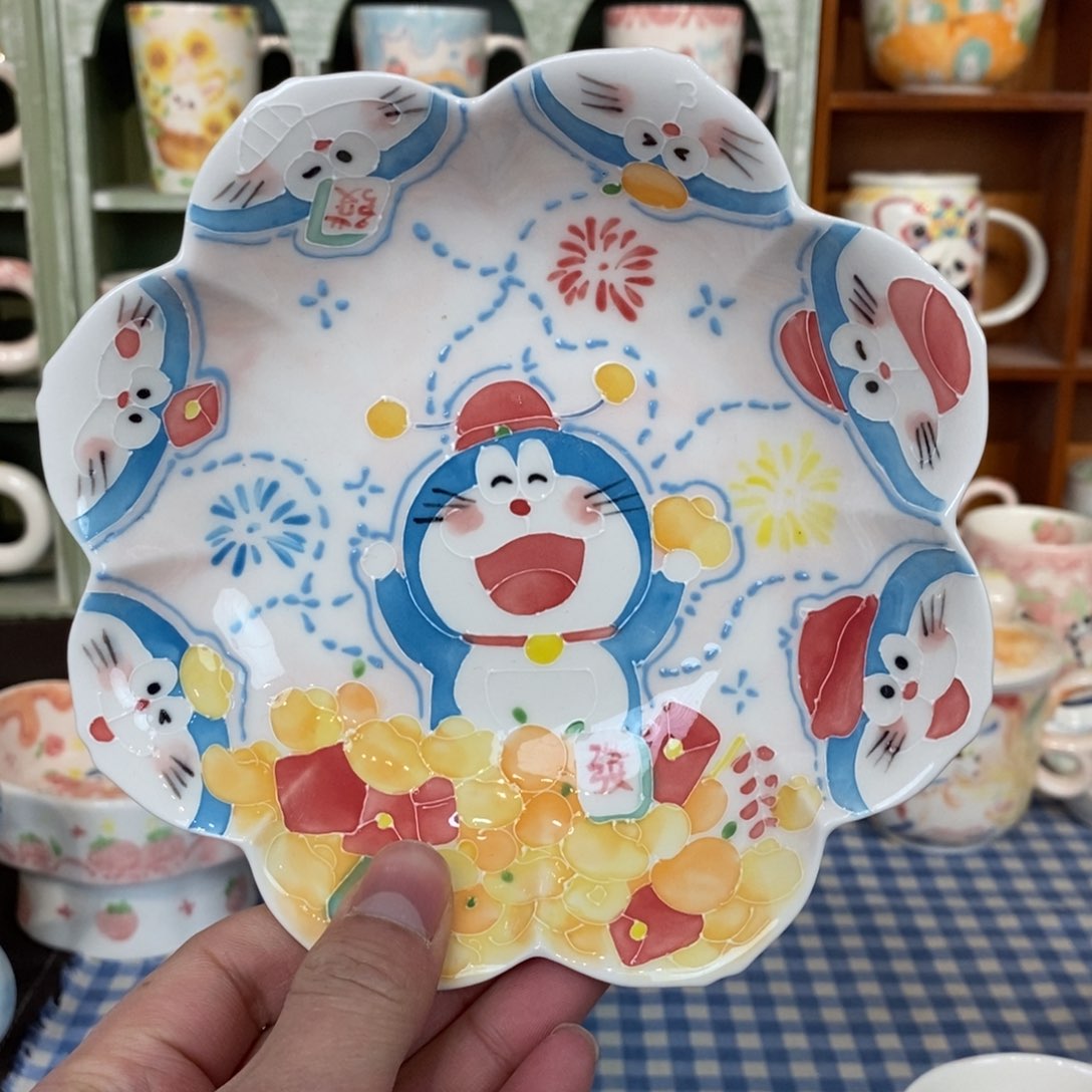 瓷片多啦盘子福利价格