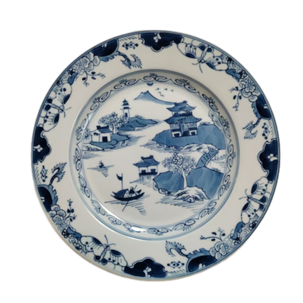 清 清中期 青花赏盘