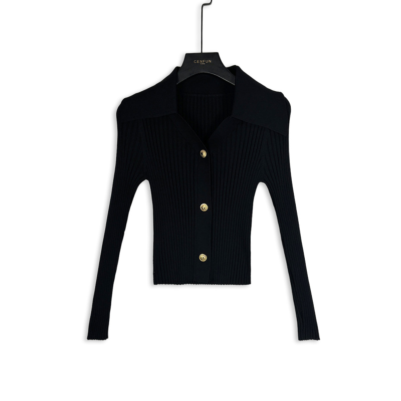 2025秋季针织黑金长袖百搭上衣A231235