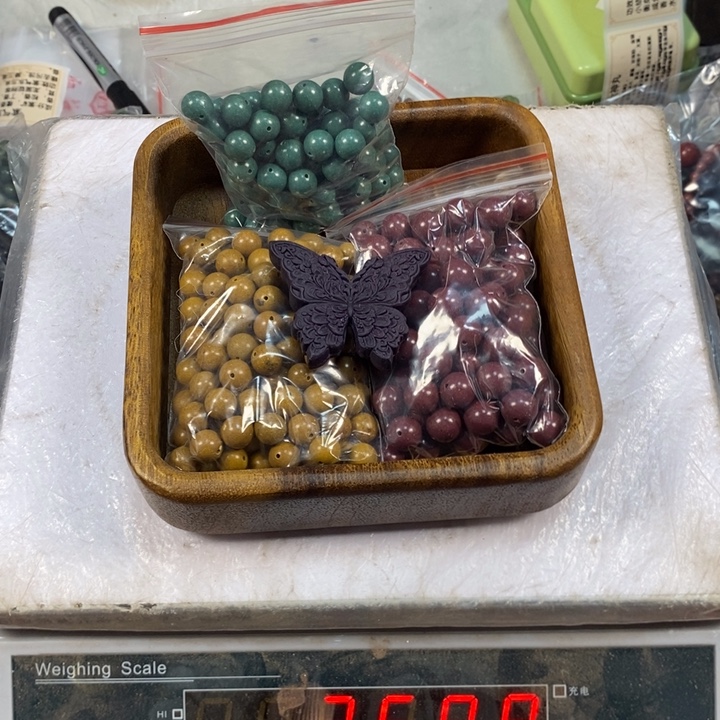 泥塑合香瑕疵珠拼蝴蝶牌38