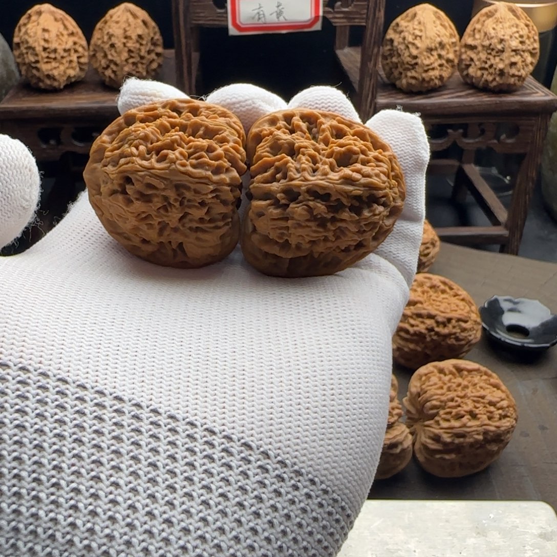 吊坠文玩核桃40三角