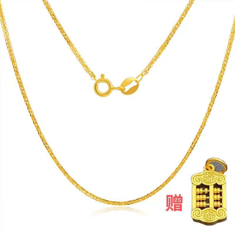 链子925银 111气质女士细款肖邦链素链简约锁骨时尚颈链小众百搭