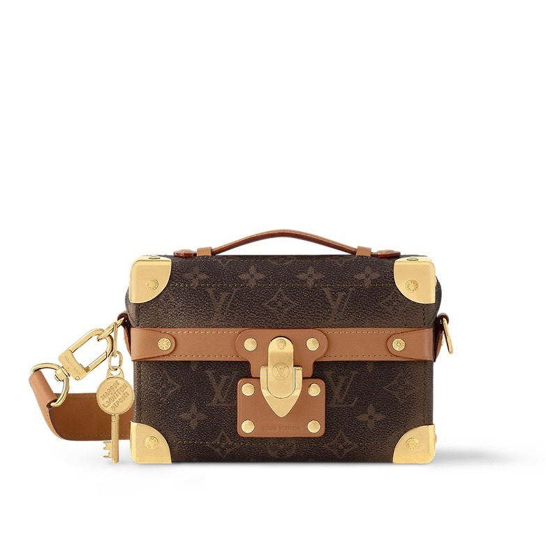 99新 LouisVuitton/路易威登  Soul Trunk做旧老花斜挎包 F799