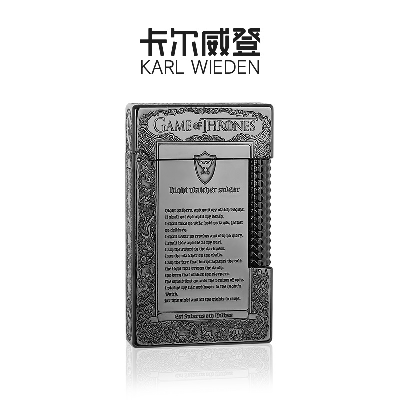 【地补】卡尔威登 KW 黑冰与火高端打火机纯铜朗声机轻奢复古防风