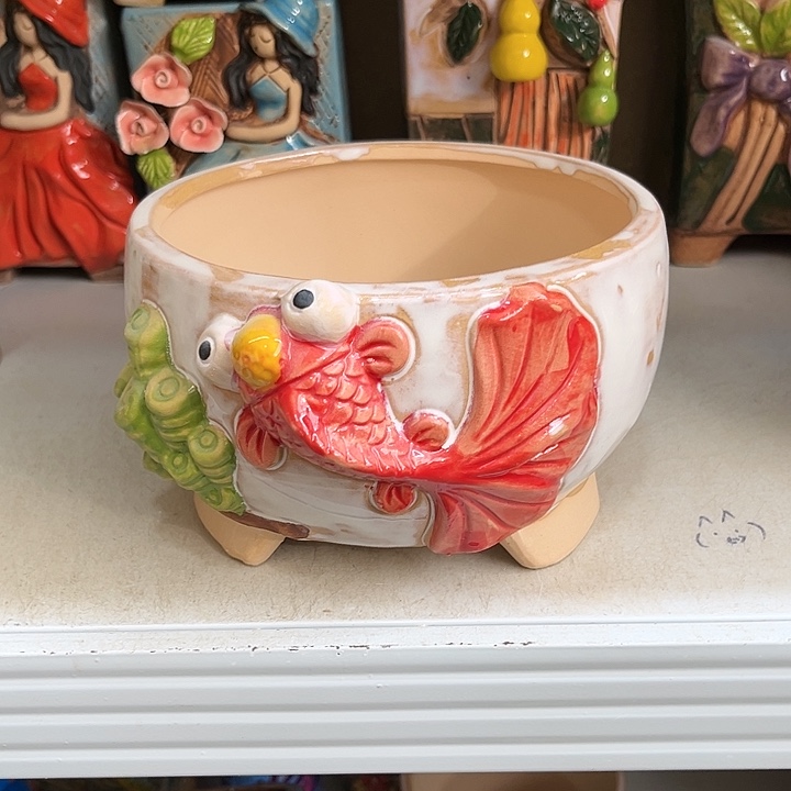 粗陶材质多肉花盆