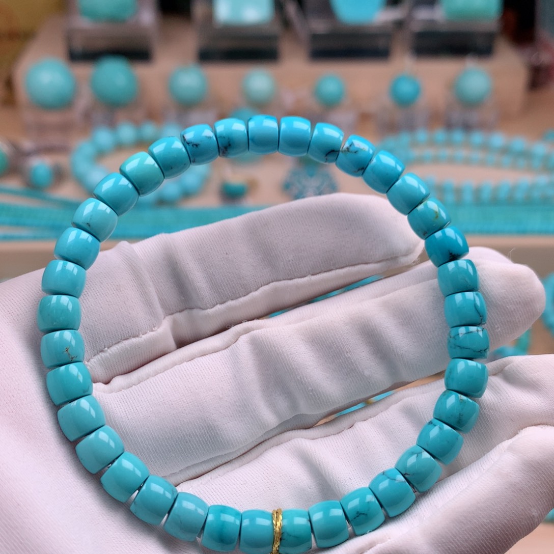 绿松石未镶嵌珠宝奇石6.2mm