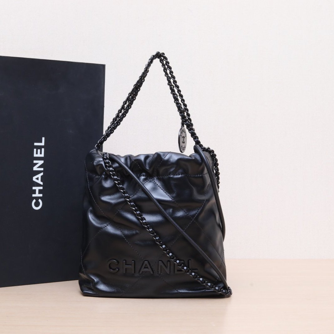 99新 Chanel/香奈儿 小花佳珊438215 24P 22Bag Tote Mini 芯片