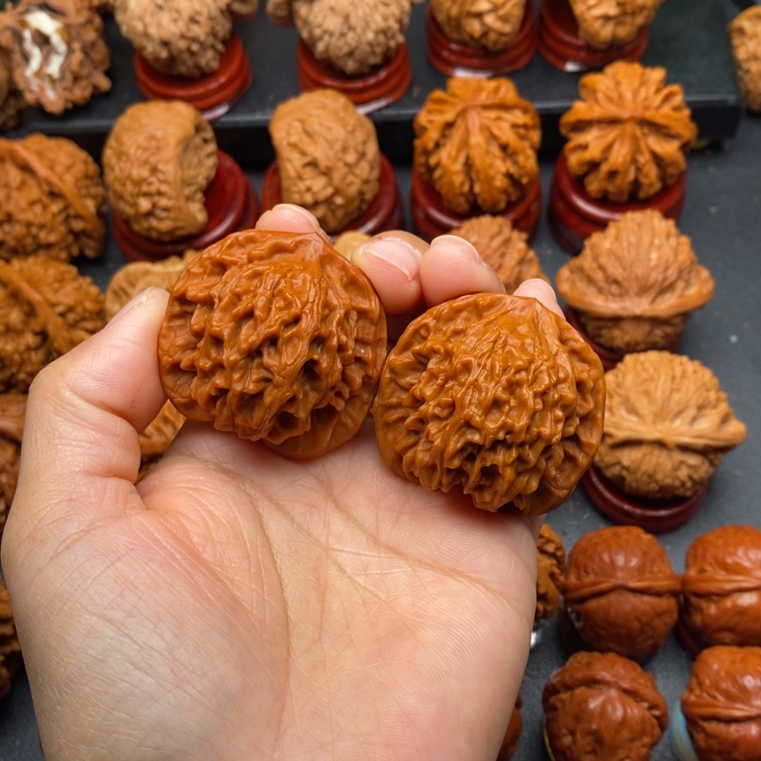 文玩核桃把件40公子帽