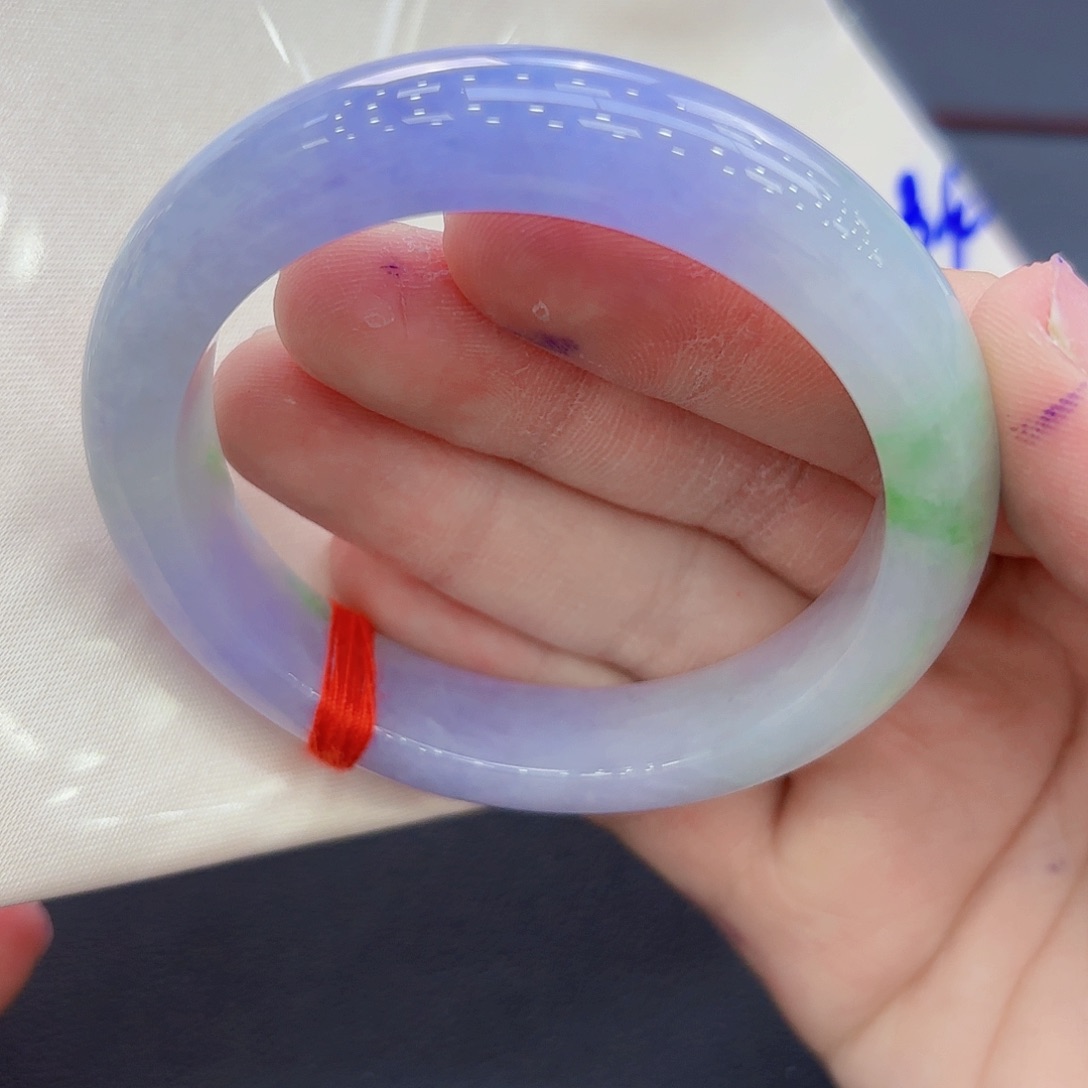 翡翠未镶嵌手镯精品•圈口53