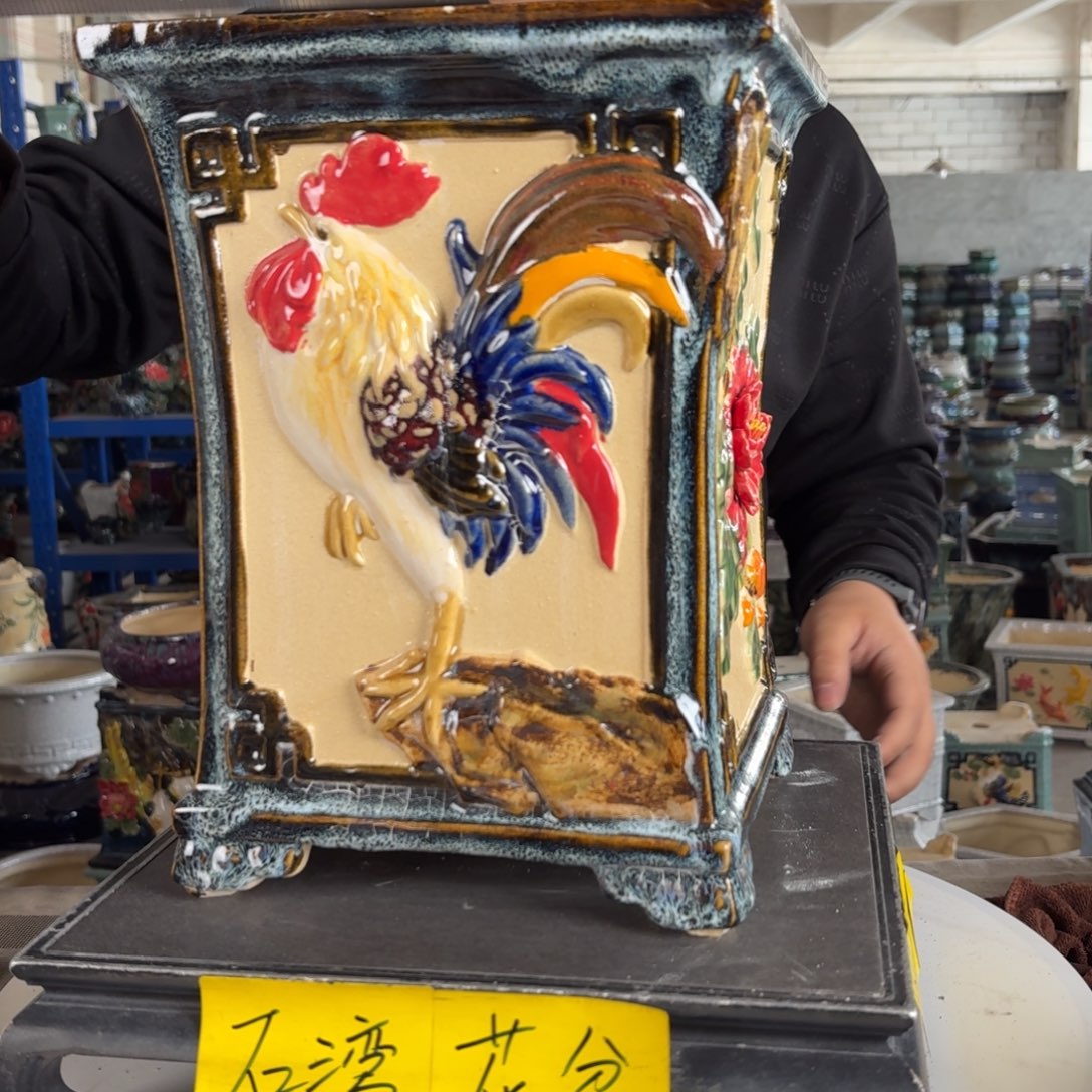 。一风堂石湾花盆 色差 内19*28