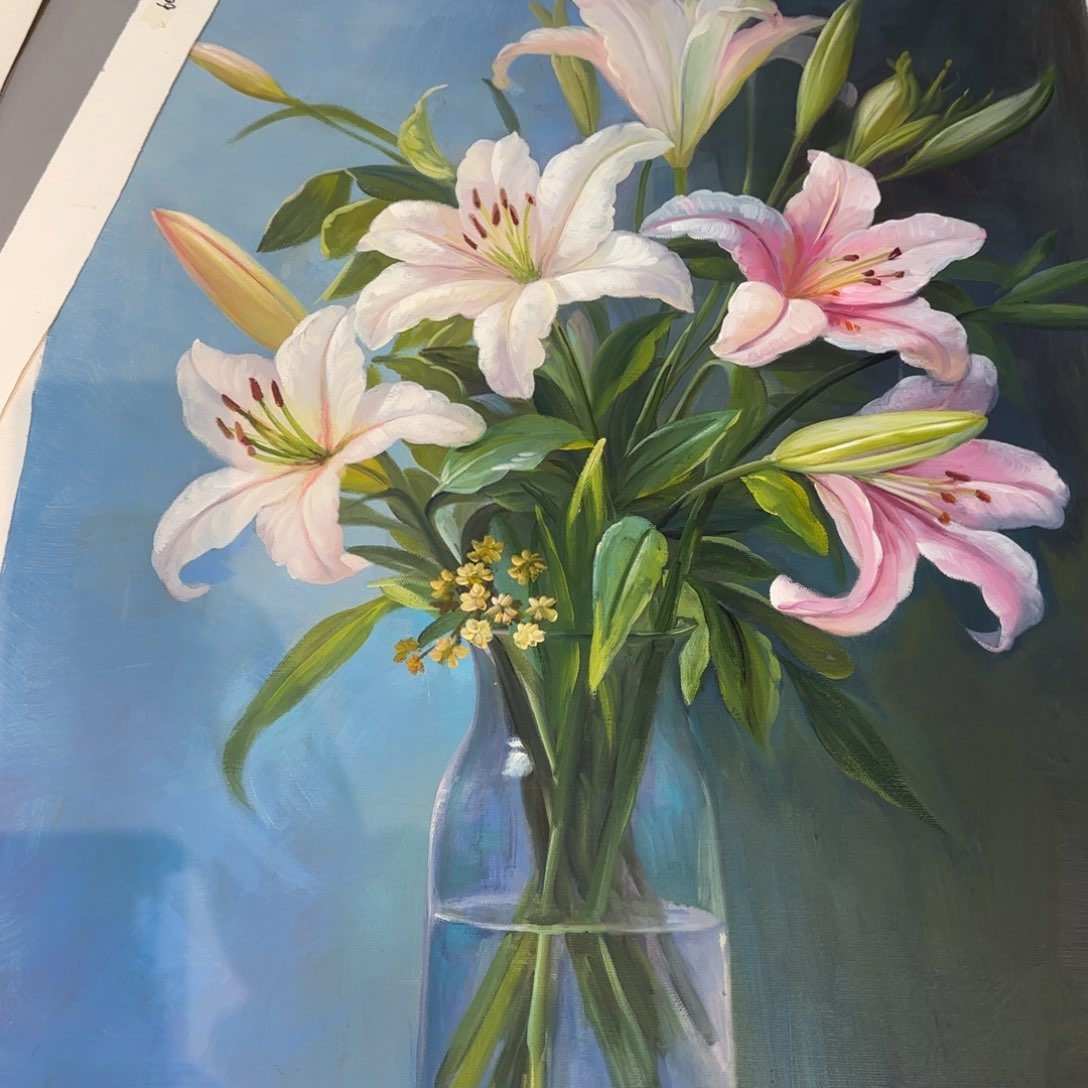 油画七月份的时候我也不知道为什么这么喜欢