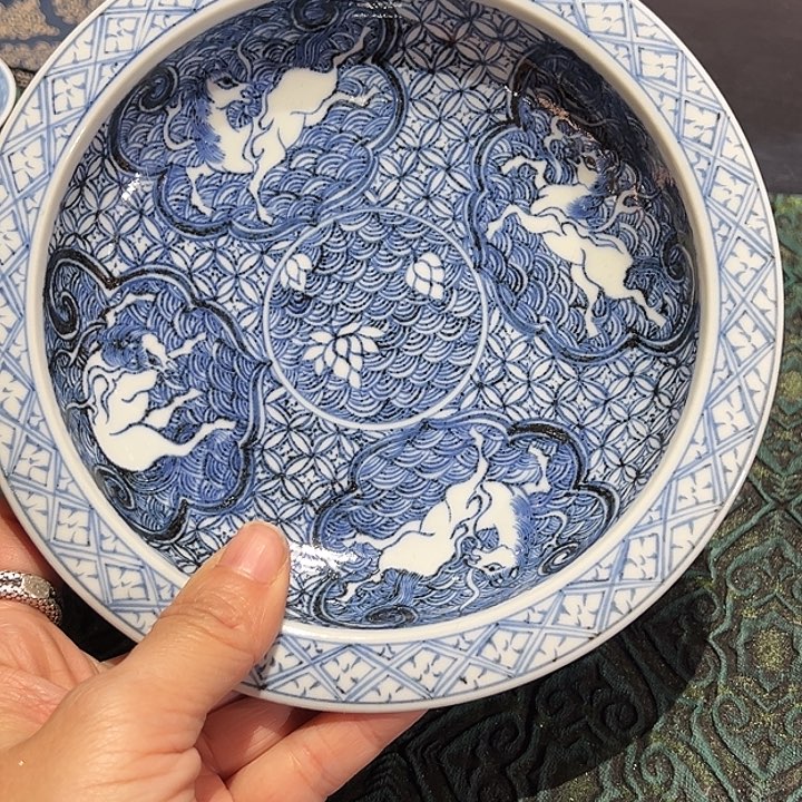 元青拙手海水开窗马