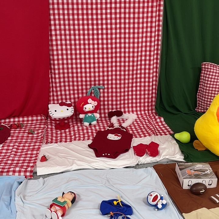 工字型款发背景布