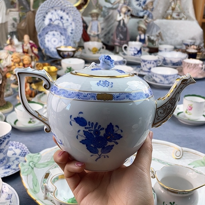 中古欧瓷瓷器小房子