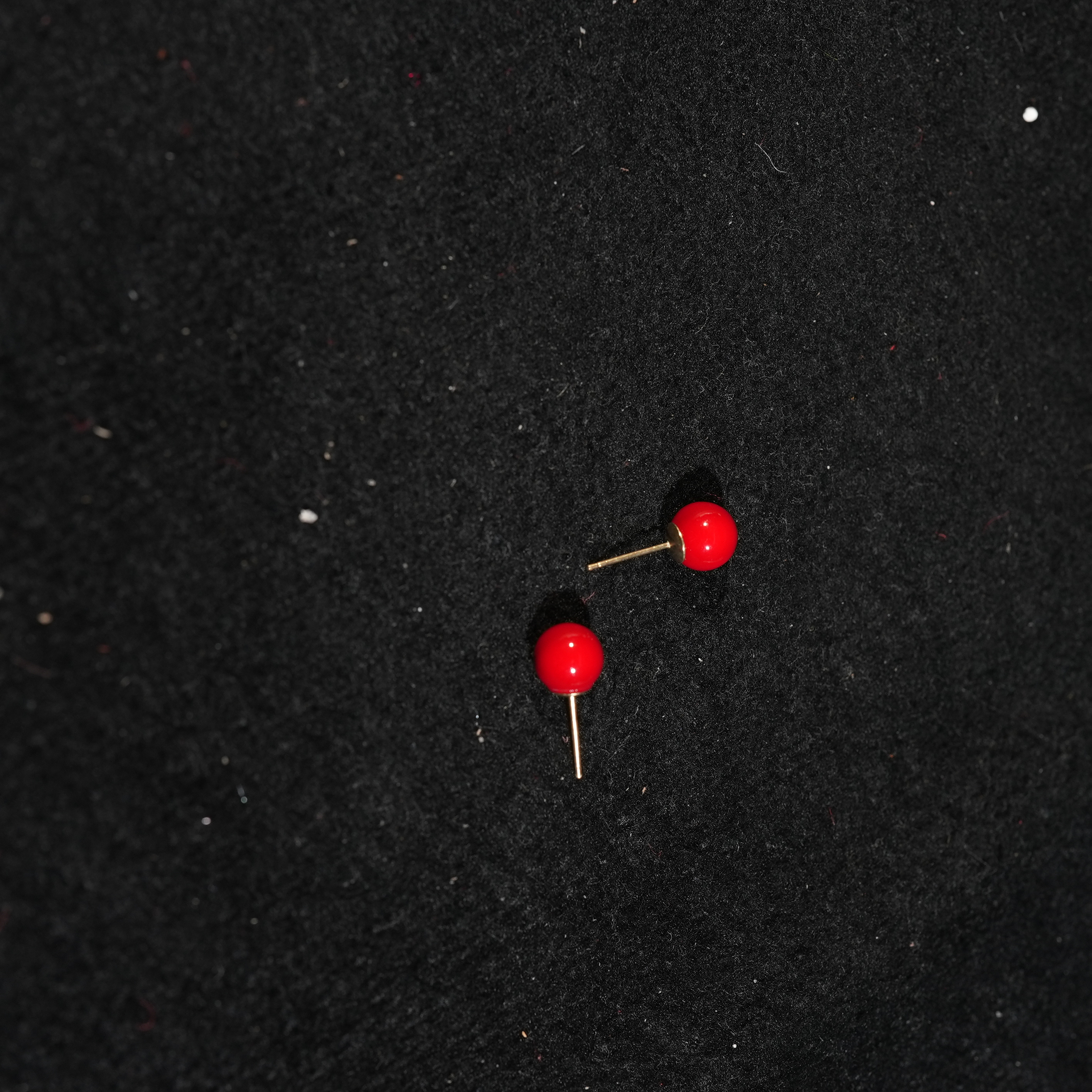 含辰砂工艺品3.23香港王老板 -朱砂耳饰5t240