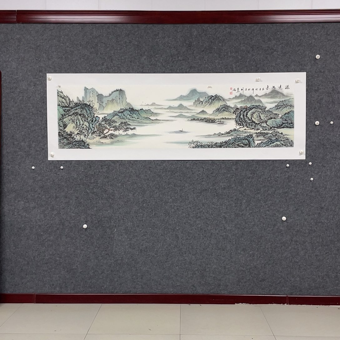 国画六尺对开180.50画芯  捡漏 王义华老师作品