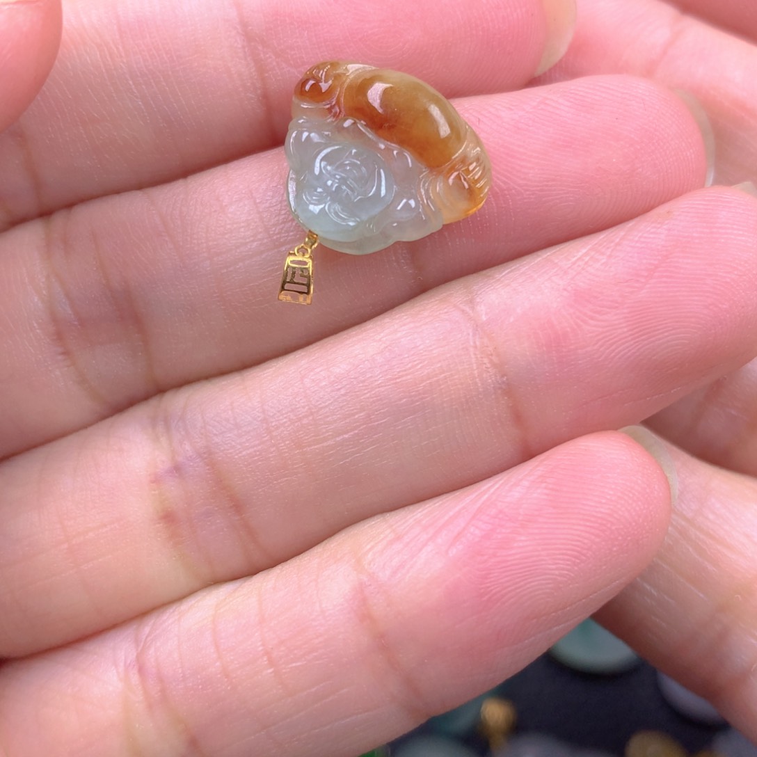 【闪购商品】翡翠18K金镶嵌颈饰翡翠