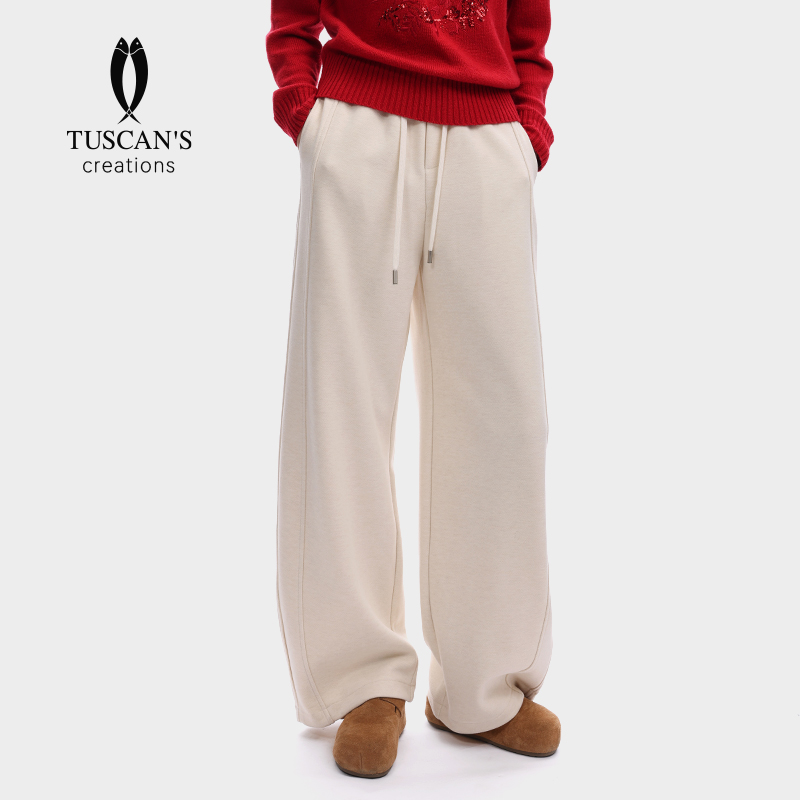 TUSCAN'S CREATIONS休闲女士高腰休闲裤显瘦保暖梭织长裤时代双鱼