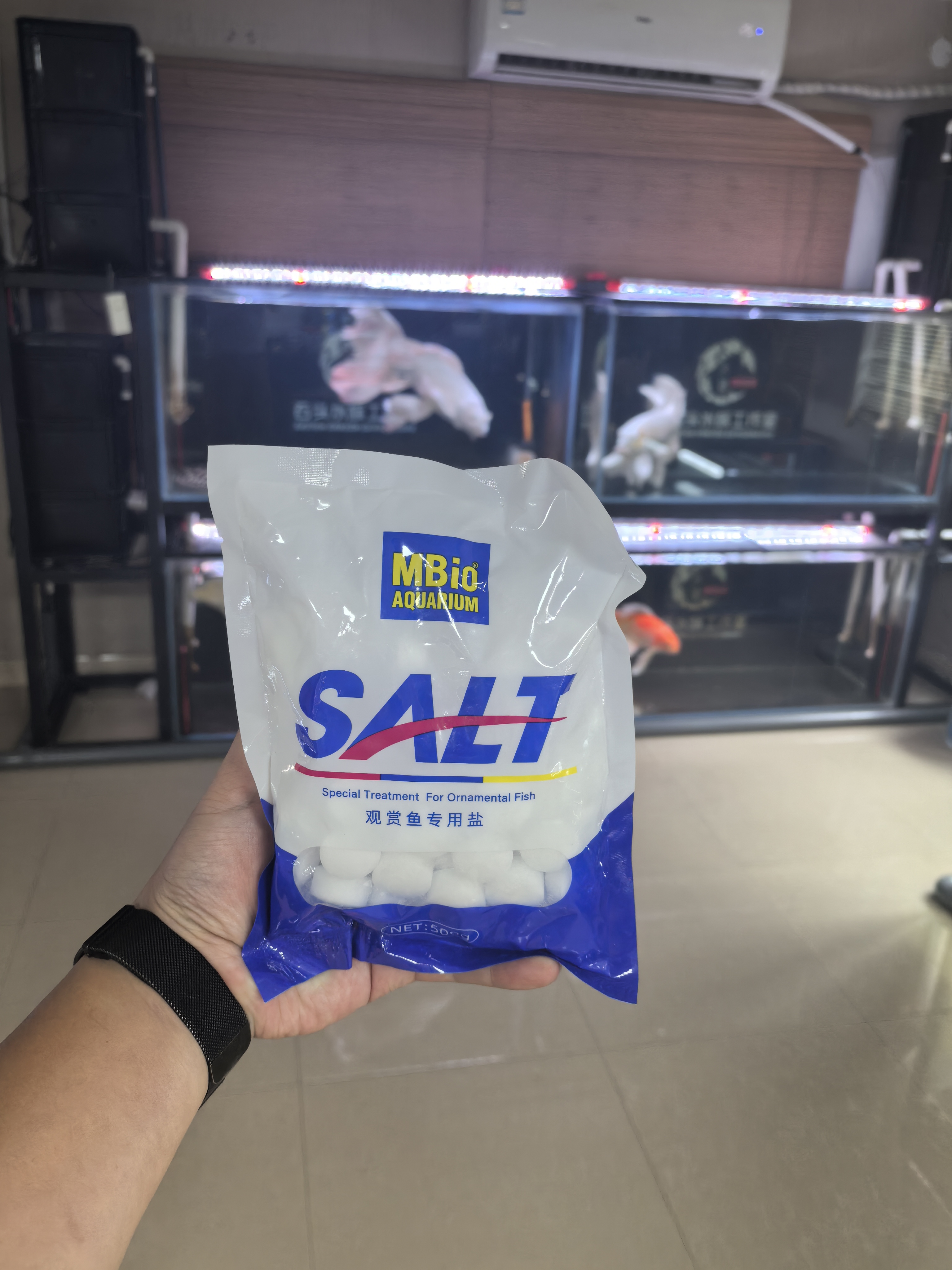 水族专用盐球盐适用于冷热带淡水观赏鱼缓解应激