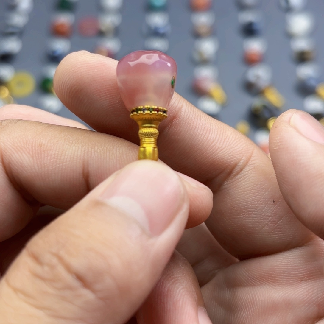 玛瑙/玉髓未镶嵌文玩配饰11mm…