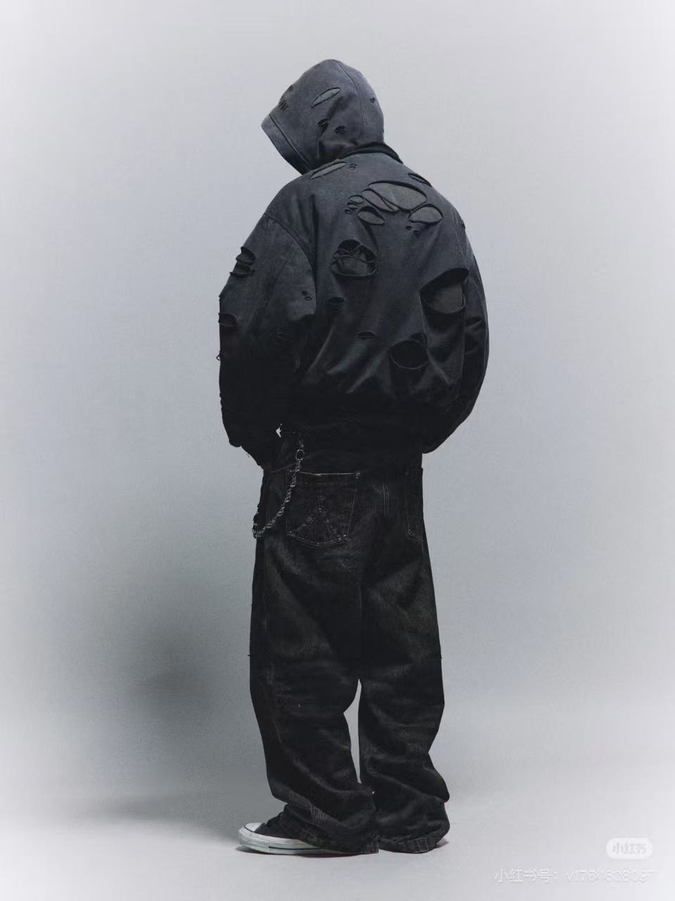 小众潮牌设计师男女同款撞色拼接冲锋衣羽绒服  230113