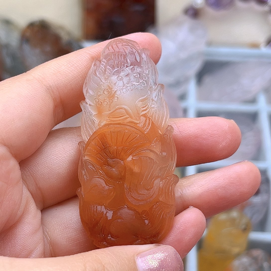 水晶吊坠(不含链)未镶嵌摸**鱼