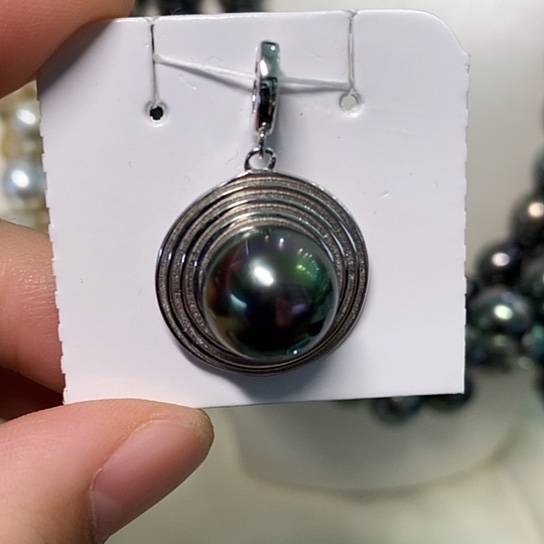 海水珍珠颈饰银S925镶嵌12.36