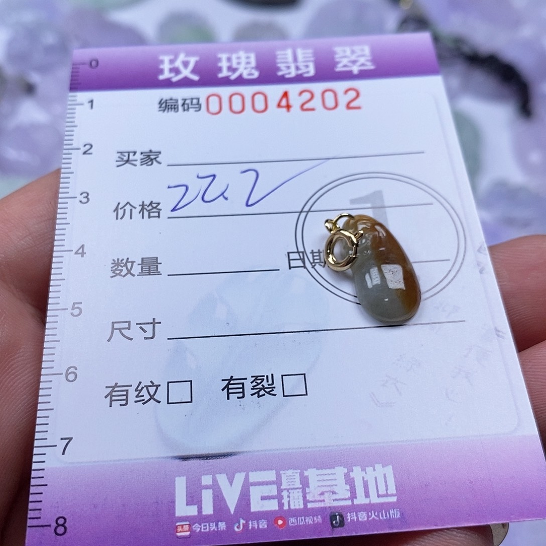 翡翠未镶嵌吊坠(不含链)