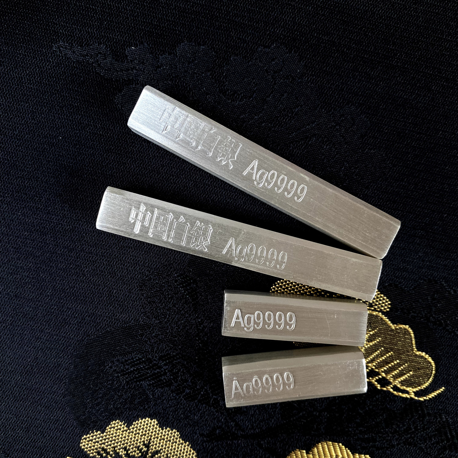 足银银制品 足银9999银条纯银原料白银投资实心银料收藏礼品