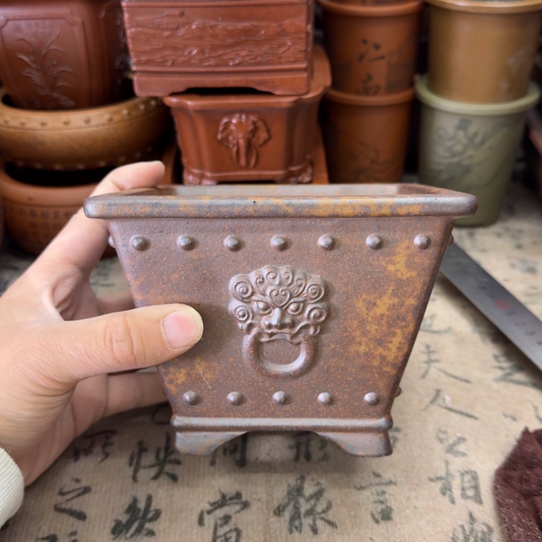 紫砂花盆宜兴紫砂正品花盆13x10