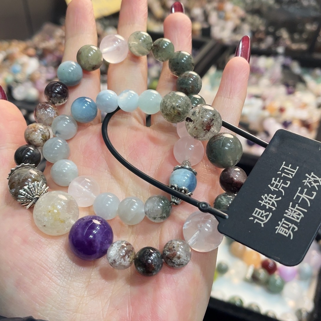 未镶嵌手链水晶绿