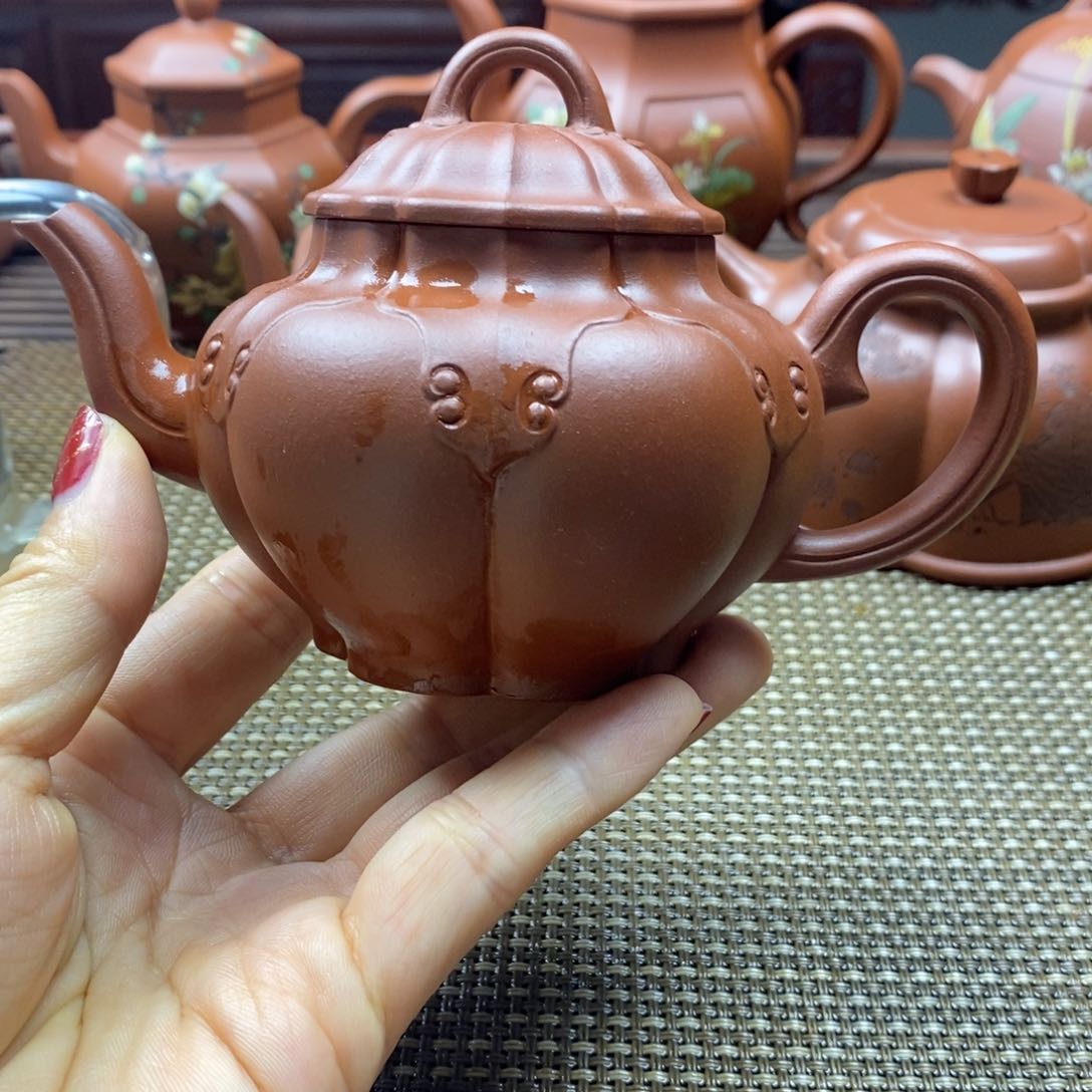 紫砂茶壶190紫砂壶朱泥